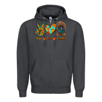 Smoke peace love thankful Zipper Hoodie - RanaPortraitStore