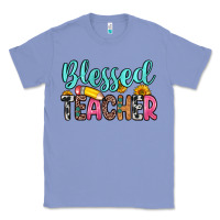 Colony Blue blessed teacher Classic Tee - Zillion Design Studio