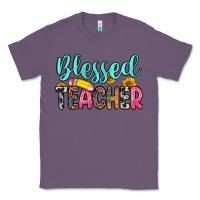 Lavender blessed teacher Classic Tee - Zillion Design Studio