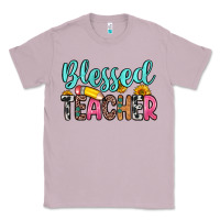 Lilac blessed teacher Classic Tee - Zillion Design Studio