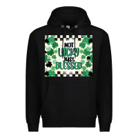 Black not lucky just blessed Premium Hoodie - MaliasSmallBusiness
