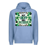 Colony Blue not lucky just blessed Premium Hoodie - MaliasSmallBusiness