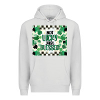 Dove Grey not lucky just blessed Premium Hoodie - MaliasSmallBusiness
