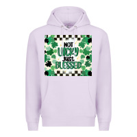 Lilac not lucky just blessed Premium Hoodie - MaliasSmallBusiness