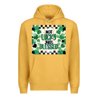 Mustard not lucky just blessed Premium Hoodie - MaliasSmallBusiness