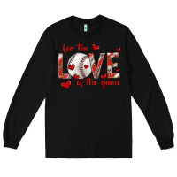 Black for the love of the game baseball Long Sleeve Tee - texasbilliewilder
