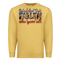 Antique Gold remember our fallen who gave all Premium Sweatshirt - JahusDesignShop