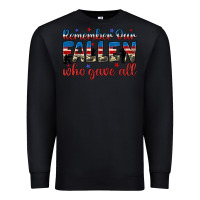 Black remember our fallen who gave all Premium Sweatshirt - JahusDesignShop
