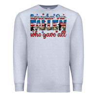 Heather Grey remember our fallen who gave all Premium Sweatshirt - JahusDesignShop