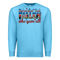 Ocean Blue remember our fallen who gave all Premium Sweatshirt - JahusDesignShop