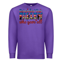 Purple remember our fallen who gave all Premium Sweatshirt - JahusDesignShop