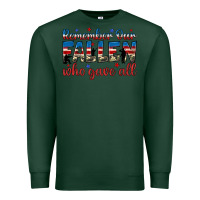 Sports Green remember our fallen who gave all Premium Sweatshirt - JahusDesignShop