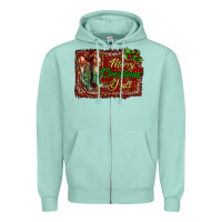 Merry Christmas Y'all Boots Zipper Hoodie | Teevron