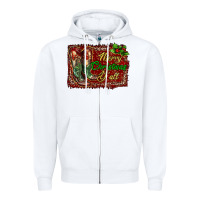 White merry christmas y'all boots Zipper Hoodie - RanaPortraitStore