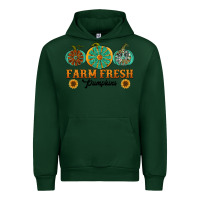 Forest Green Orange glitter pumpkin Urban Hoodie - NancyCooperArtShop