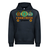 Navy Orange glitter pumpkin Urban Hoodie - NancyCooperArtShop