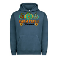 Pigment Midnight Navy Orange glitter pumpkin Urban Hoodie - NancyCooperArtShop