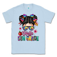 Dusty Blue hello fifth grade Classic Tee - texasbilliewilder