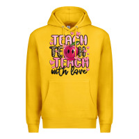 Lemon teach teach teach with love Premium Hoodie - MaliasSmallBusiness