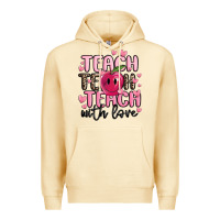 Pina Colada teach teach teach with love Premium Hoodie - MaliasSmallBusiness