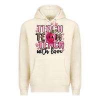 Tofu teach teach teach with love Premium Hoodie - MaliasSmallBusiness