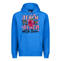 True Royal teach teach teach with love Premium Hoodie - MaliasSmallBusiness
