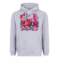 Heather Grey cheer for the cure Heavyweight Hoodie - AdoDesignShop