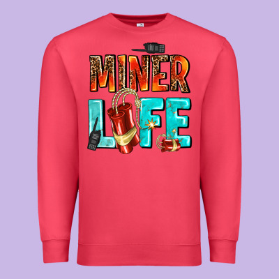 Miner Life Premium Sweatshirt Designed By Adodesignshop