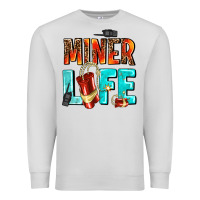 Dove Grey miner life Premium Sweatshirt - AdoDesignShop