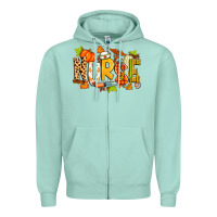 Seafoam fall nurse Zipper Hoodie - Zillion Design Studio
