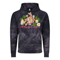 Cloud Black easter bunny with carrots and daisy Vintage Hoodie - AdoDesignShop