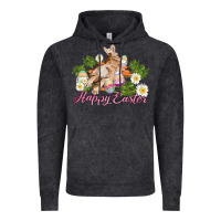 Vintage Black easter bunny with carrots and daisy Vintage Hoodie - AdoDesignShop