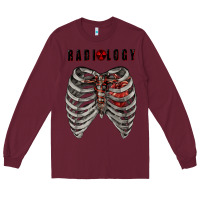 Burgundy Radiology Long Sleeve Tee - RanaPortraitStore