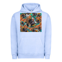 Pigment Grape Ice Thanksgiving Turkey sunflower turquoise Urban Hoodie - NancyCooperArtShop