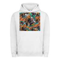 Pigment Lunar Rock Thanksgiving Turkey sunflower turquoise Urban Hoodie - NancyCooperArtShop