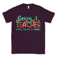 Plum being a teacher makes my life complete Classic Tee - Zillion Design Studio