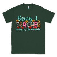 Sports Green being a teacher makes my life complete Classic Tee - Zillion Design Studio