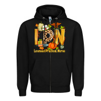 Black fall lpn licensed practical nurse Zipper Hoodie - Zillion Design Studio