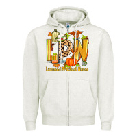 Oatmeal Heather fall lpn licensed practical nurse Zipper Hoodie - Zillion Design Studio