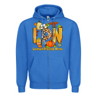 True Royal fall lpn licensed practical nurse Zipper Hoodie - Zillion Design Studio