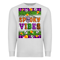 Dove Grey Halloween Spooky Vibes Premium Sweatshirt - Artiststas