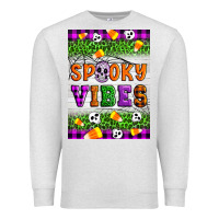 Oatmeal Heather Halloween Spooky Vibes Premium Sweatshirt - Artiststas