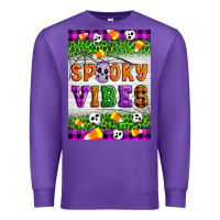 Purple Halloween Spooky Vibes Premium Sweatshirt - Artiststas