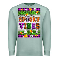 Seafoam Halloween Spooky Vibes Premium Sweatshirt - Artiststas