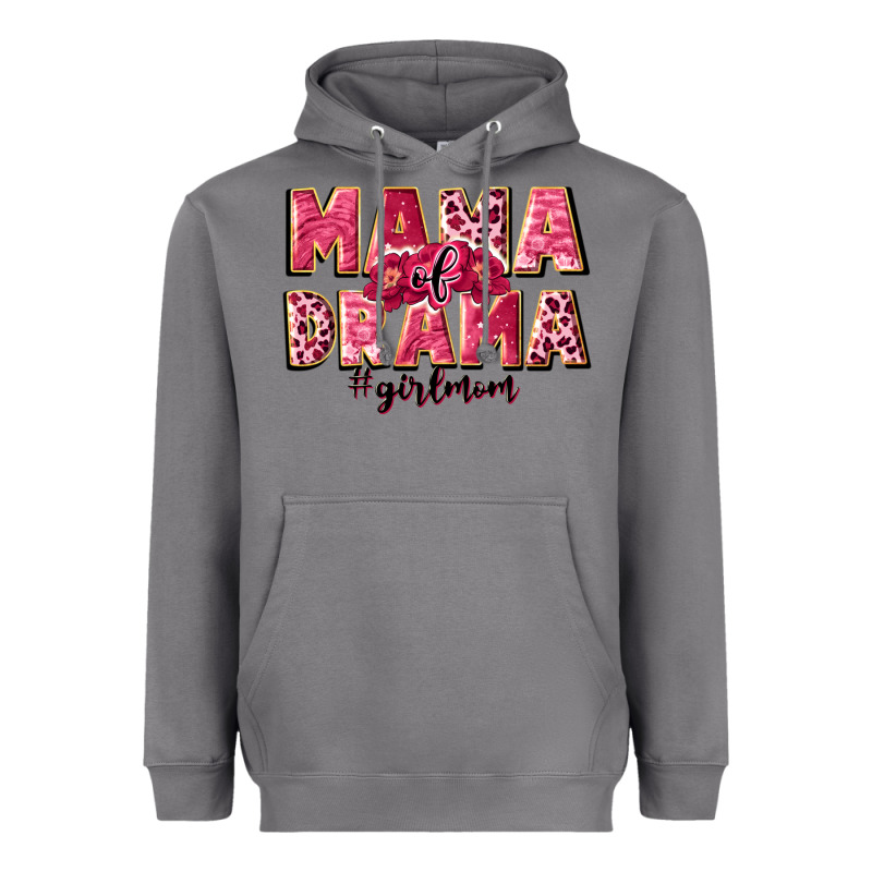 Mama Of Drama Girl Mom Heavyweight Hoodie by JahusDesignShop | Teevron