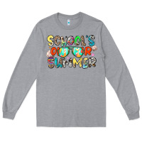 Heather Grey school's out for summer Long Sleeve Tee - Zillion Design Studio