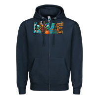 Navy love thanksgivings turkey Zipper Hoodie - RanaPortraitStore