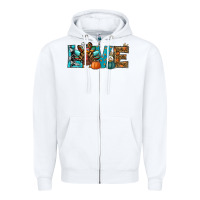 White love thanksgivings turkey Zipper Hoodie - RanaPortraitStore