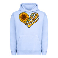 Pigment Grape Ice Childhood Cancer Awareness heart Urban Hoodie - NancyCooperArtShop