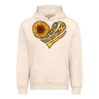 Sandshell Childhood Cancer Awareness heart Urban Hoodie - NancyCooperArtShop